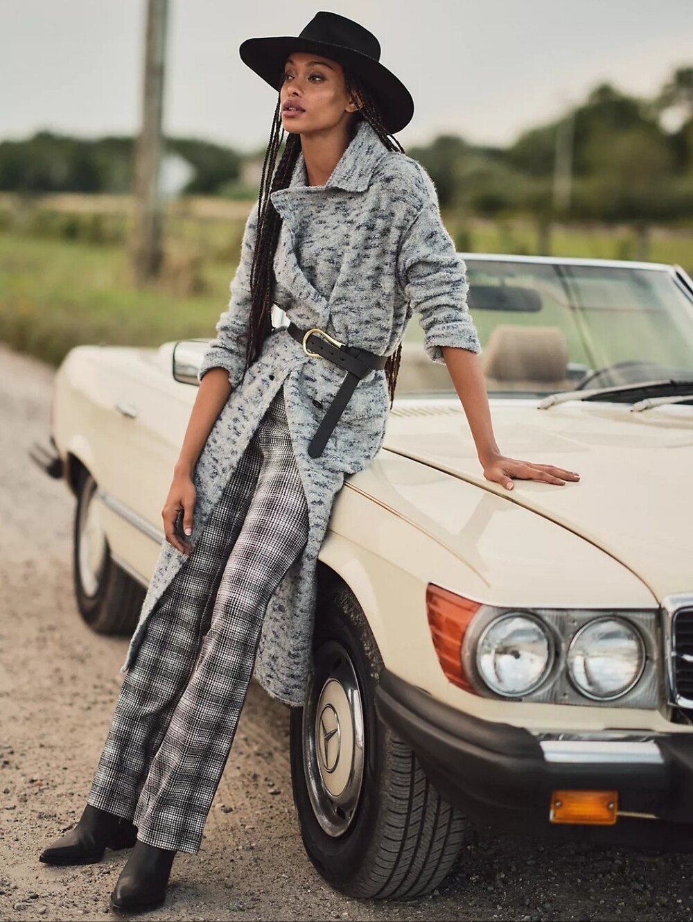 Maeve Anthropologie Plaid Boot Cut Flared Pants In M